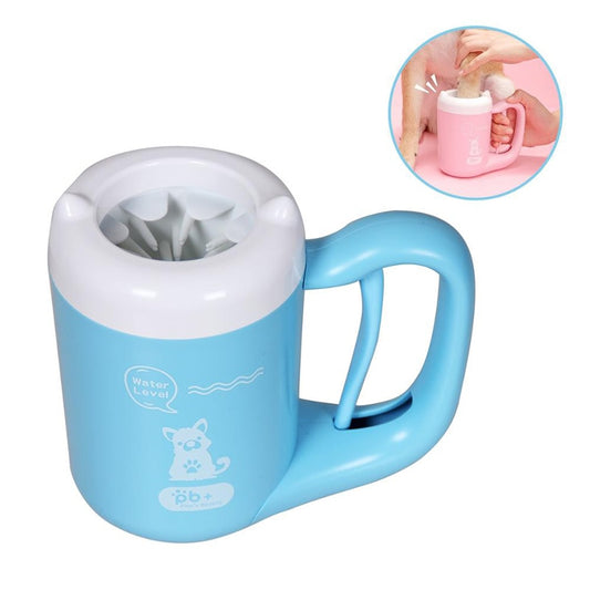 Handheld Pet Paw Washer with Soft Silicone Bristles by HitMyNeed
