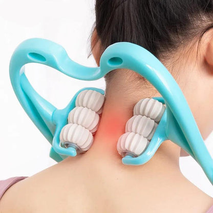 Handheld Shiatsu Neck & Shoulder Roller Massager by HitMyNeed