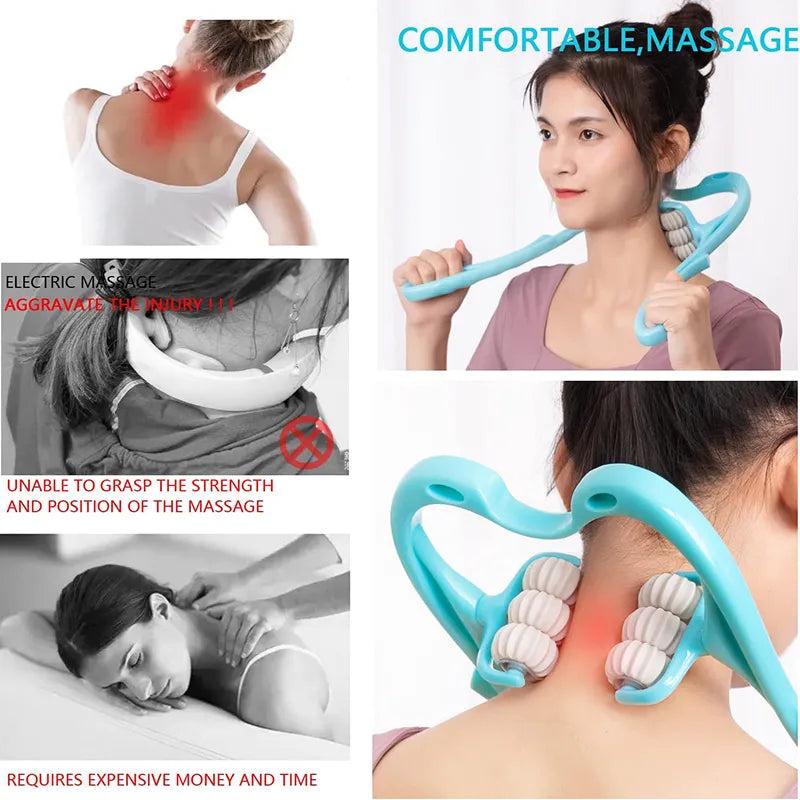 Handheld Shiatsu Neck & Shoulder Roller Massager by HitMyNeed