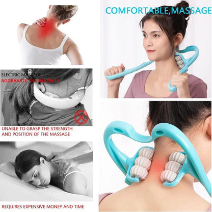 Handheld Shiatsu Neck & Shoulder Roller Massager by HitMyNeed