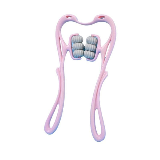 Handheld Shiatsu Neck & Shoulder Roller Massager pink-6-ball-roller by HitMyNeed