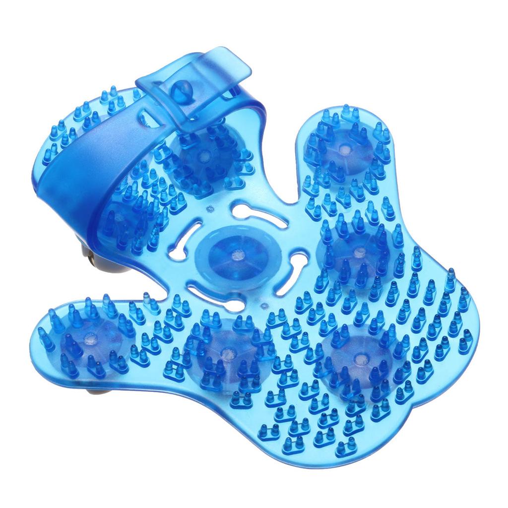 Handheld Silicone Massage Glove with Metal Rollers by HitMyNeed
