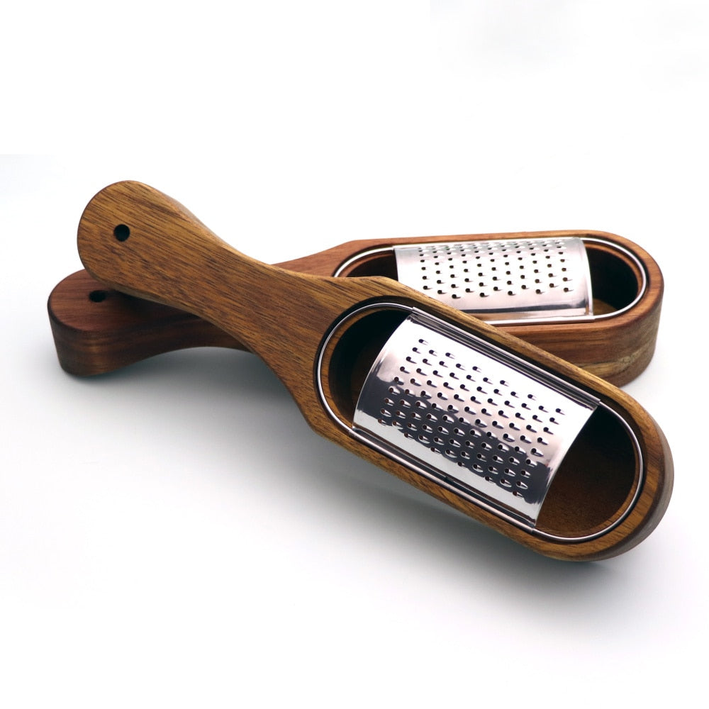 Handheld Stainless Steel Cheese Grater with Tray by HitMyNeed