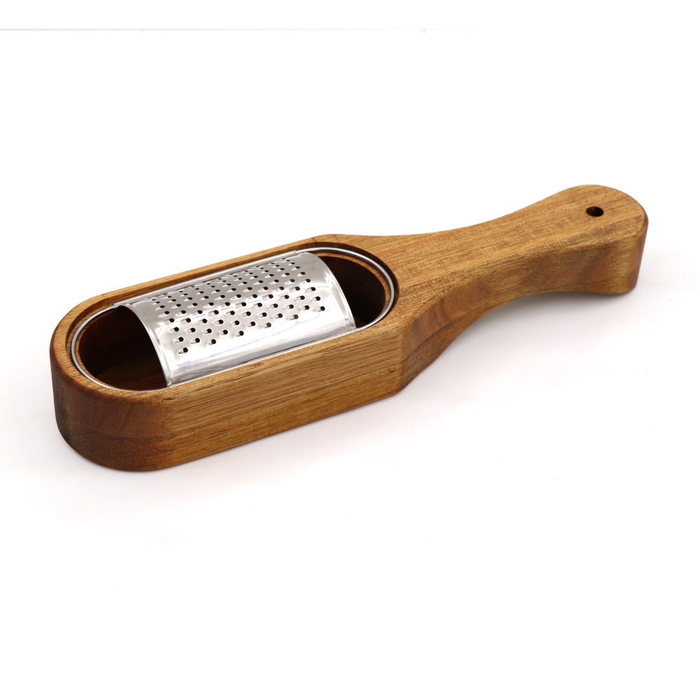 Handheld Stainless Steel Cheese Grater with Tray by HitMyNeed
