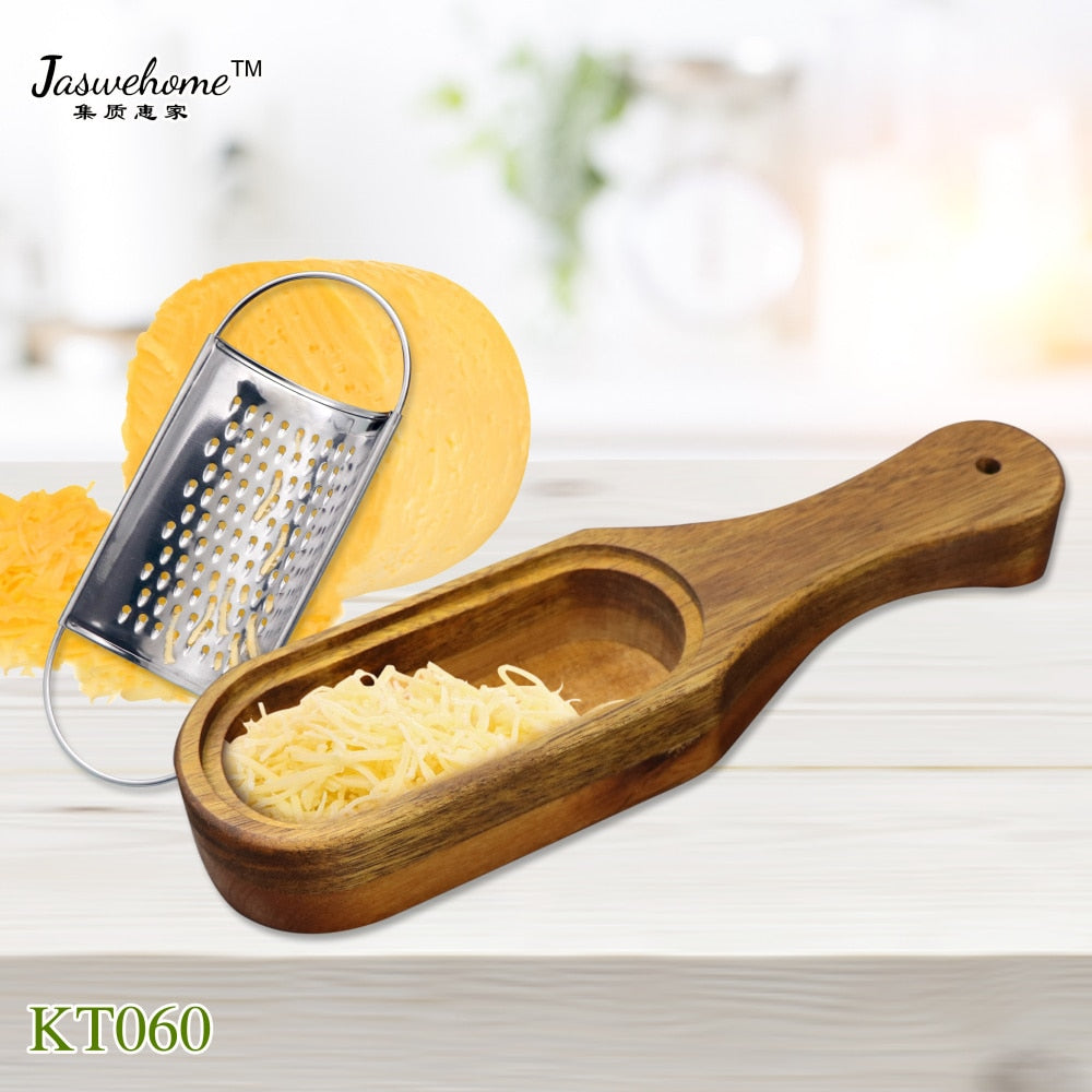 Handheld Stainless Steel Cheese Grater with Tray by HitMyNeed