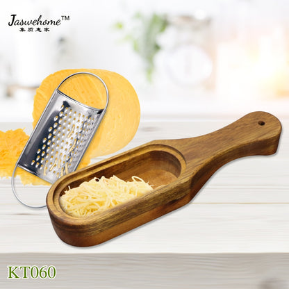 Handheld Stainless Steel Cheese Grater with Tray by HitMyNeed