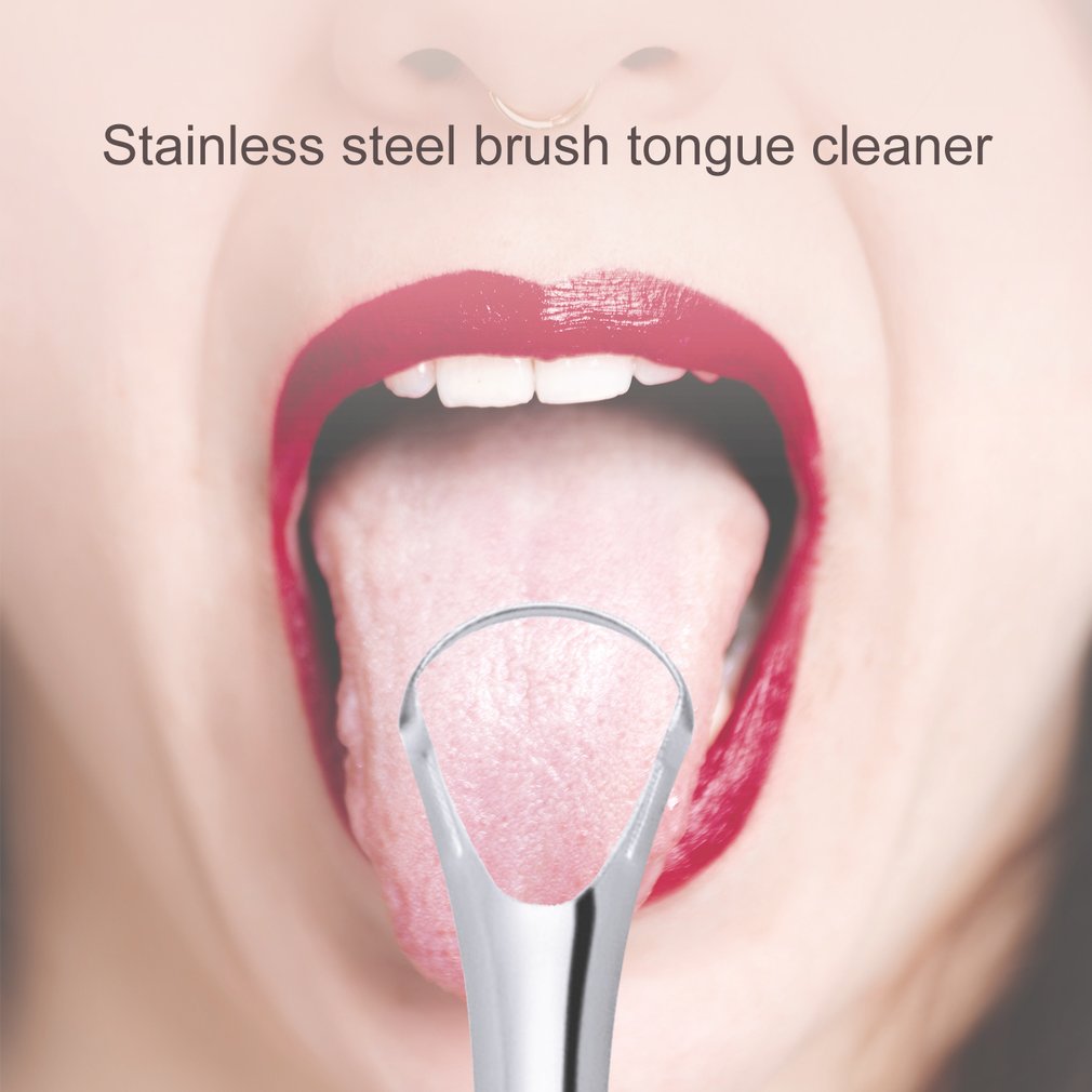 Handheld Stainless Steel Tongue Cleaner Scraper by HitMyNeed
