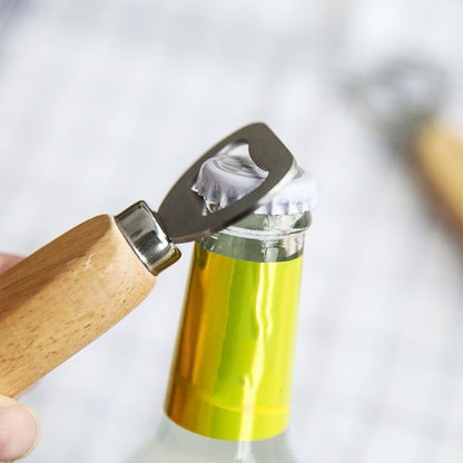 Handheld Wooden Handle Bottle Opener by HitMyNeed