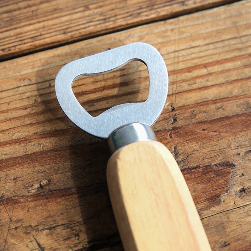 Handheld Wooden Handle Bottle Opener by HitMyNeed
