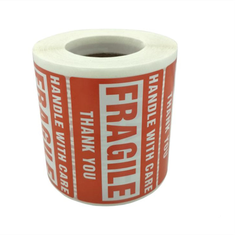 Handle With Care Packaging Labels (50 Pack) by HitMyNeed