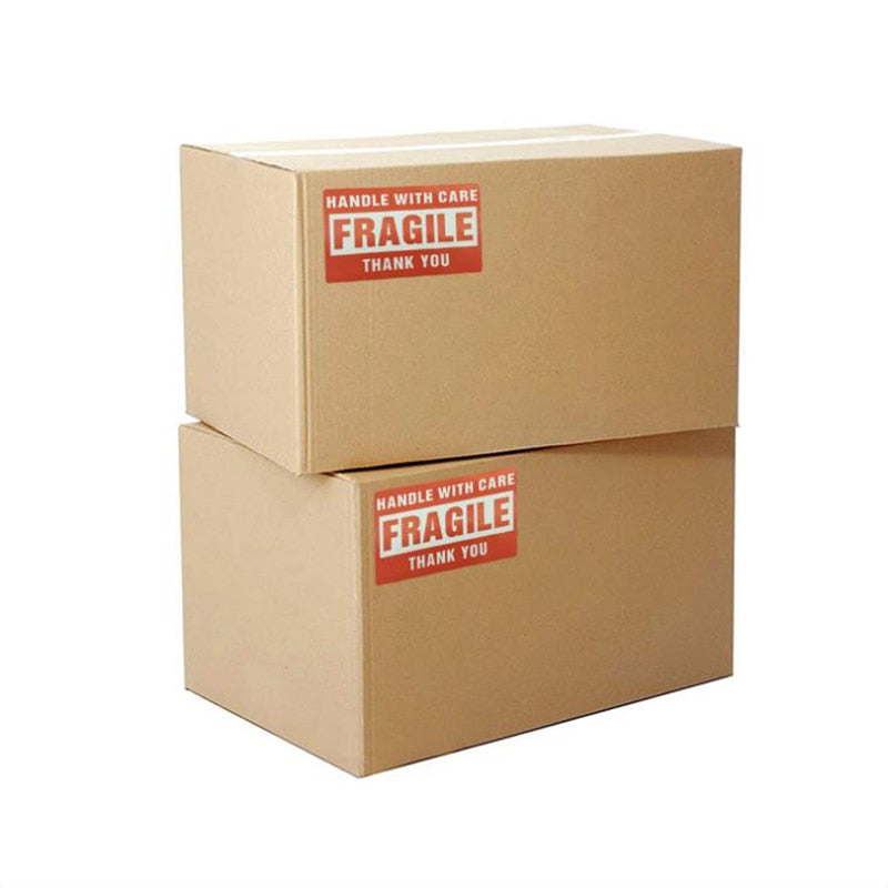 Handle With Care Packaging Labels (50 Pack) by HitMyNeed