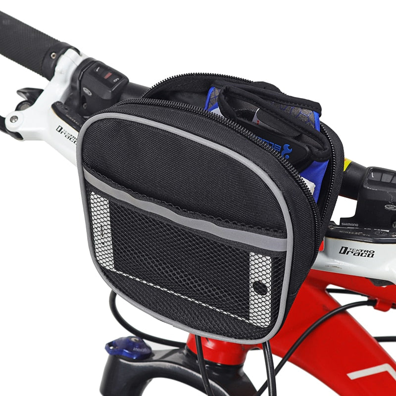 Handlebar Bike Front Bag with Velcro Straps by HitMyNeed