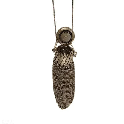 Handmade 1920s Stainless Steel Double Mesh Coin Purse by HitMyNeed