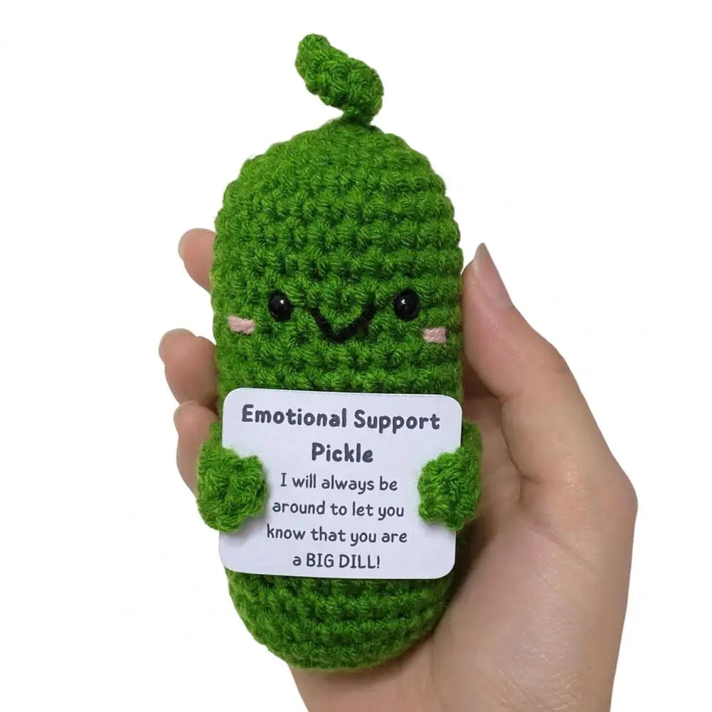 Handmade Braided Emotional Support Pickle Plush by HitMyNeed
