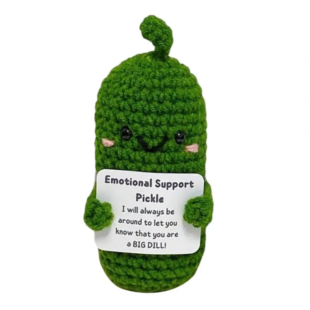 Handmade Braided Emotional Support Pickle Plush by HitMyNeed