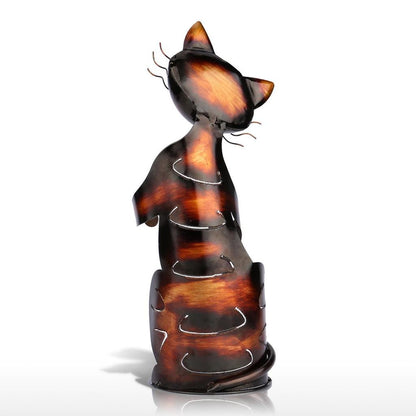 Handmade Cat Shaped Metal Wine Bottle Holder by HitMyNeed
