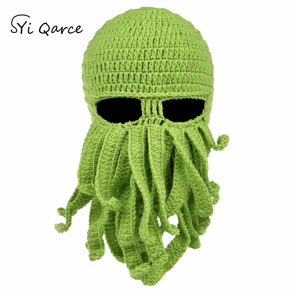 Handmade Cotton Octopus Tentacle Balaclava Hat by HitMyNeed