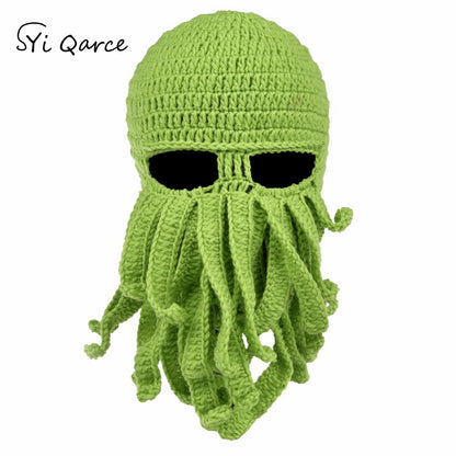Handmade Cotton Octopus Tentacle Balaclava Hat by HitMyNeed
