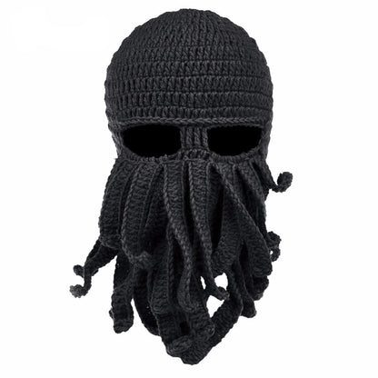 Handmade Cotton Octopus Tentacle Balaclava Hat by HitMyNeed