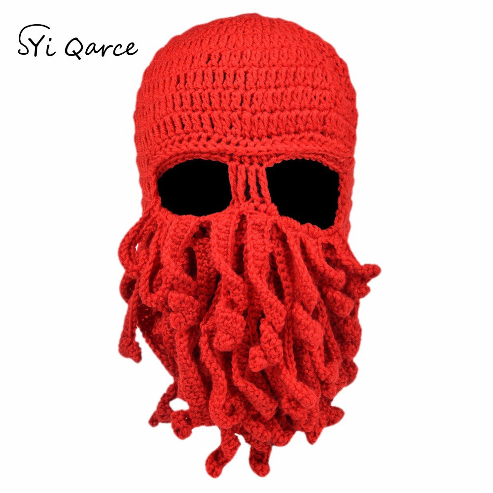 Handmade Cotton Octopus Tentacle Balaclava Hat by HitMyNeed