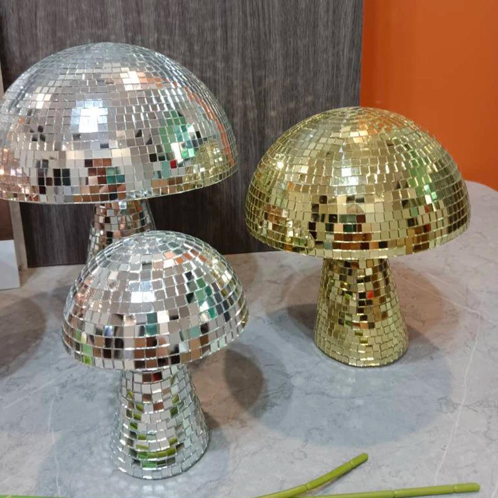 Handmade Disco Mushroom Home Decoration XL - 25 x 27cm by HitMyNeed