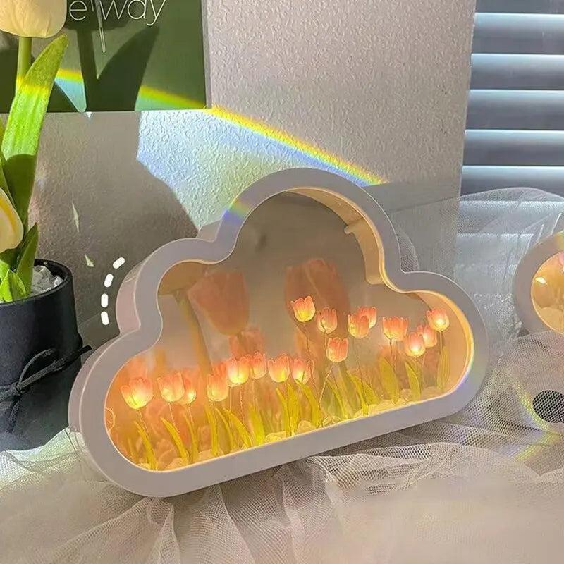 Handmade DIY Tulip Flower Sea Night Light Lamp by HitMyNeed