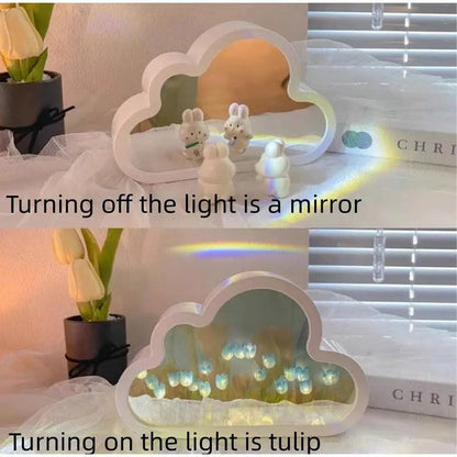 Handmade DIY Tulip Flower Sea Night Light Lamp blue by HitMyNeed