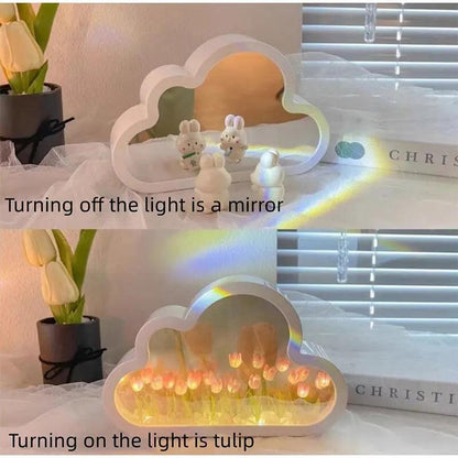 Handmade DIY Tulip Flower Sea Night Light Lamp pink by HitMyNeed