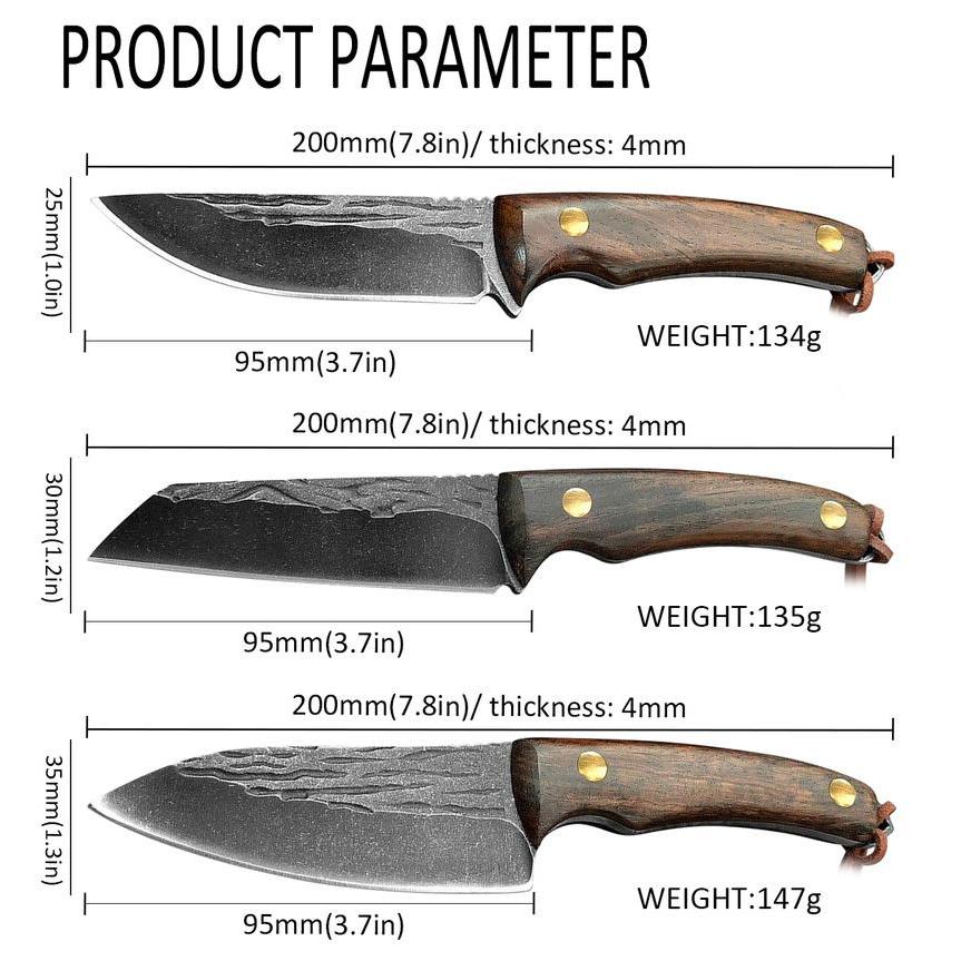 Handmade Forged Full-Tang Boning & Butcher Knife by HitMyNeed