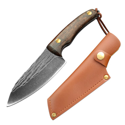 Handmade Forged Full-Tang Boning & Butcher Knife knife-a-with-sheath by HitMyNeed