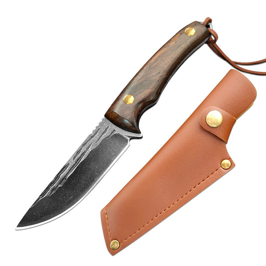 Handmade Forged Full-Tang Boning & Butcher Knife knife-b-with-sheath by HitMyNeed