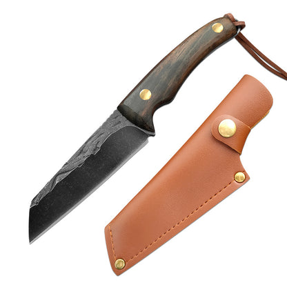 Handmade Forged Full-Tang Boning & Butcher Knife knife-c-with-sheath by HitMyNeed