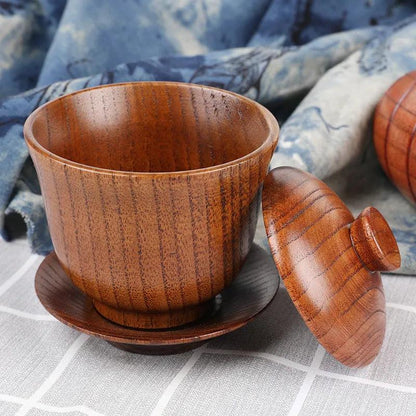 Handmade Jujube Wood Big Belly Cup with Handle by HitMyNeed