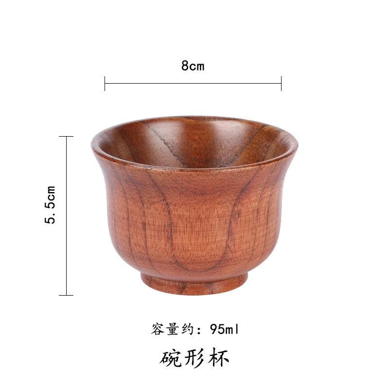 Handmade Jujube Wood Big Belly Cup with Handle bowl-cup by HitMyNeed