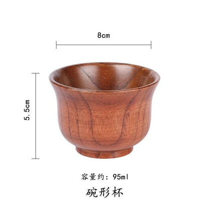 Handmade Jujube Wood Big Belly Cup with Handle bowl-cup by HitMyNeed