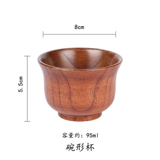 Handmade Jujube Wood Big Belly Cup with Handle bowl-cup by HitMyNeed