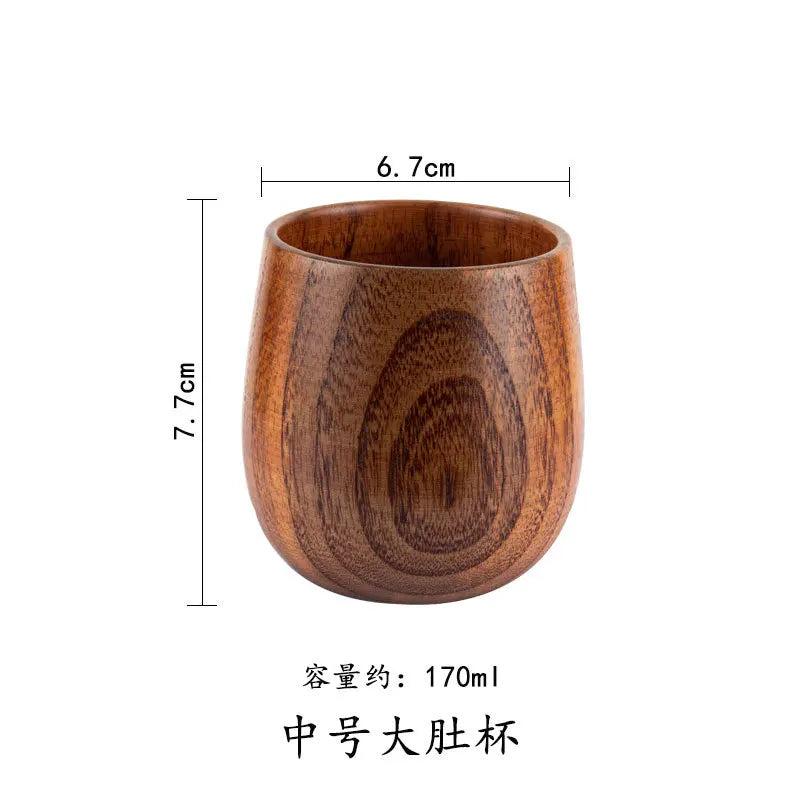 Handmade Jujube Wood Big Belly Cup with Handle medium-belly-cup by HitMyNeed