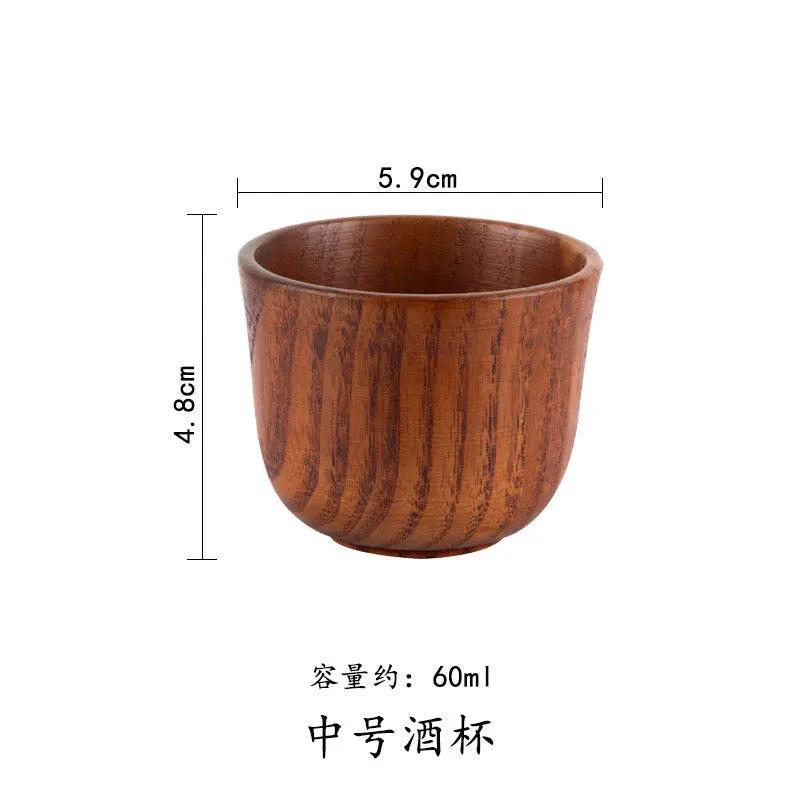 Handmade Jujube Wood Big Belly Cup with Handle medium-tea-cup by HitMyNeed
