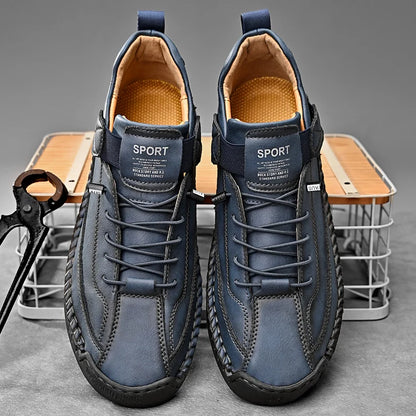 Handmade Men's Leather Slip-On Loafers by HitMyNeed