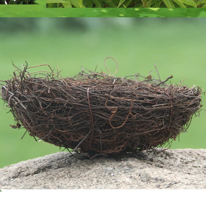 Handmade Rattan Decorative Bird Nest by HitMyNeed