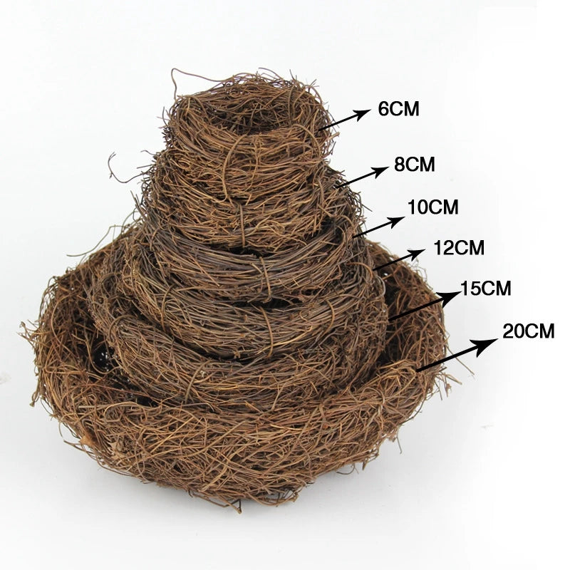 Handmade Rattan Decorative Bird Nest by HitMyNeed