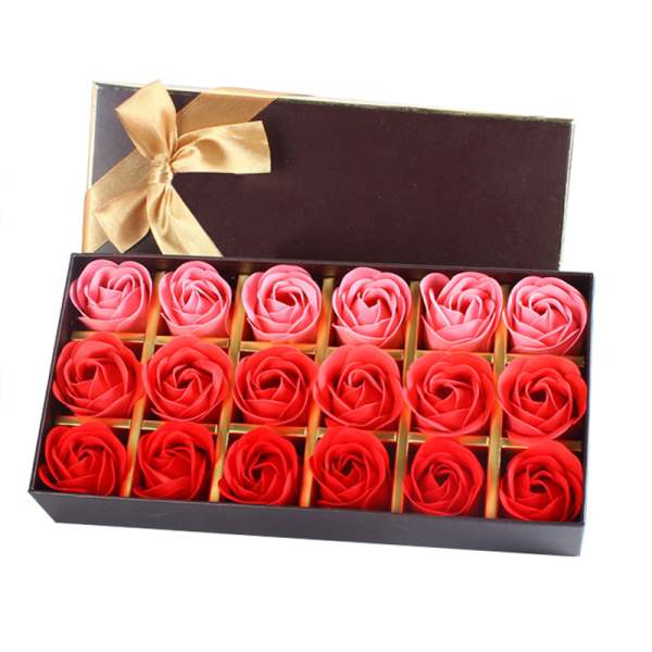 Handmade Rose Flower Soap Gift Set (18 Pieces) by HitMyNeed