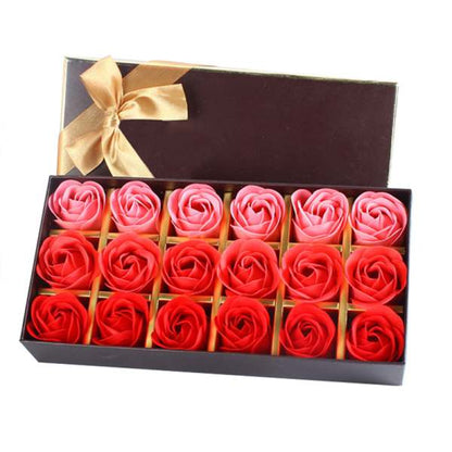 Handmade Rose Flower Soap Gift Set (18 Pieces) by HitMyNeed