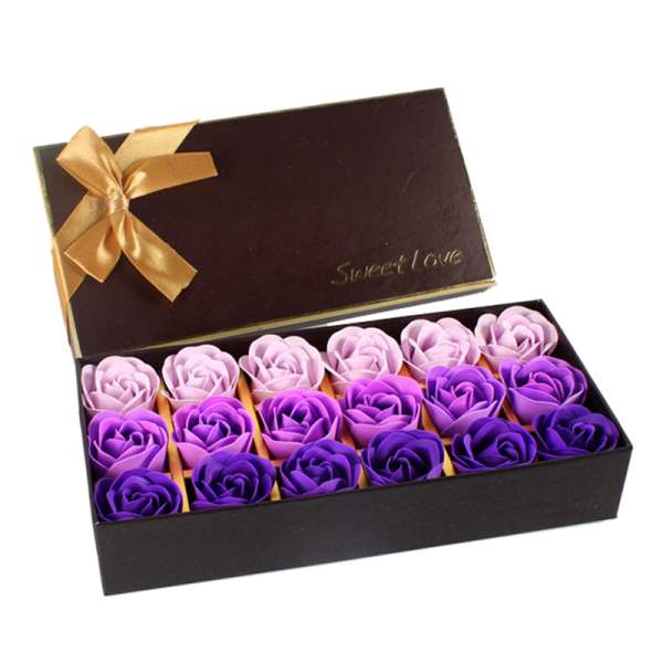 Handmade Rose Flower Soap Gift Set (18 Pieces) by HitMyNeed