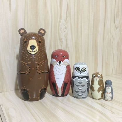 Handmade Russian Nesting Dolls 5-Piece Set by HitMyNeed