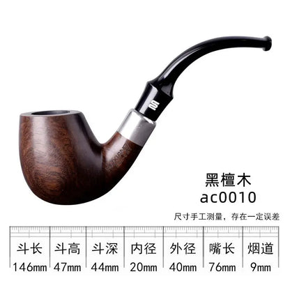 Handmade Sandalwood Tobacco Pipe with 9mm Filter ac0010 by HitMyNeed