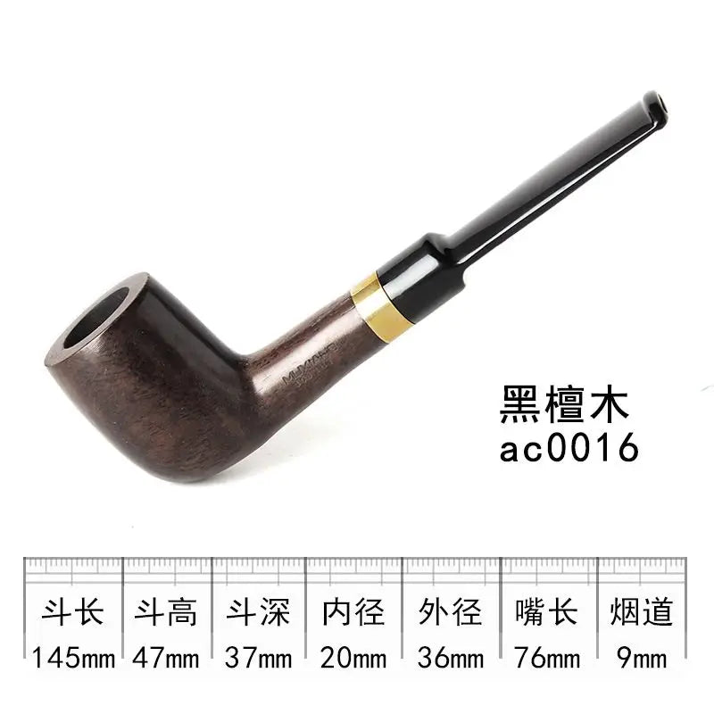 Handmade Sandalwood Tobacco Pipe with 9mm Filter ac0016 by HitMyNeed