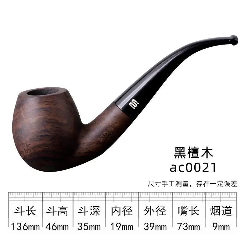 Handmade Sandalwood Tobacco Pipe with 9mm Filter ac0021 by HitMyNeed