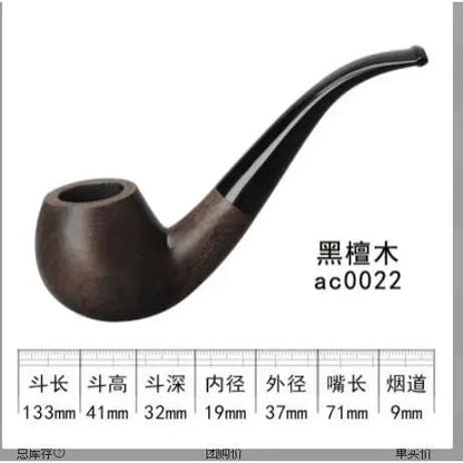 Handmade Sandalwood Tobacco Pipe with 9mm Filter ac0022 by HitMyNeed