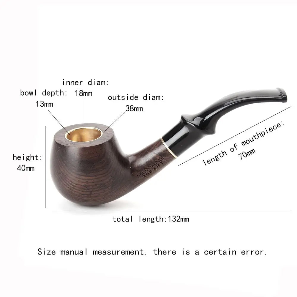 Handmade Sandalwood Tobacco Pipe with 9mm Filter ac0032 by HitMyNeed
